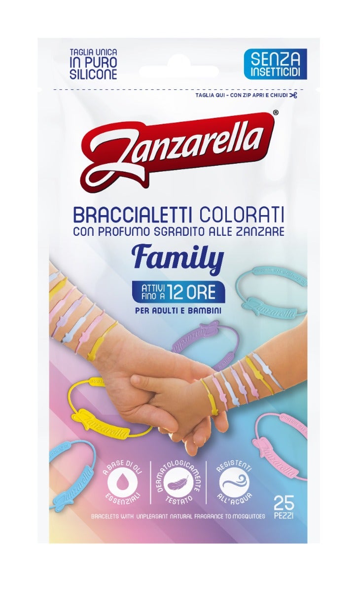 Zanzarella Family Braccialetti Colorati 25 Pezzi