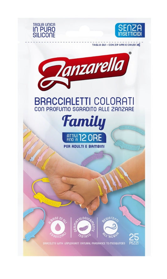 Zanzarella Family Braccialetti Colorati 25 Pezzi