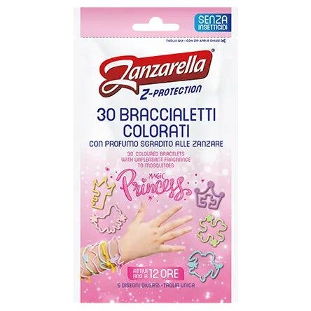 Zanzarella Braccialetti Colorati Princess 30 Pezzi