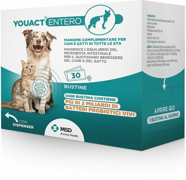 Msd Animal Health Youact Entero Per Cani/Gatti 30 Bustine