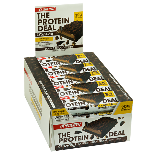 Enervit The Protein Deal Protein Bar Crunchy Double Choco 25 Barrette Da 55g