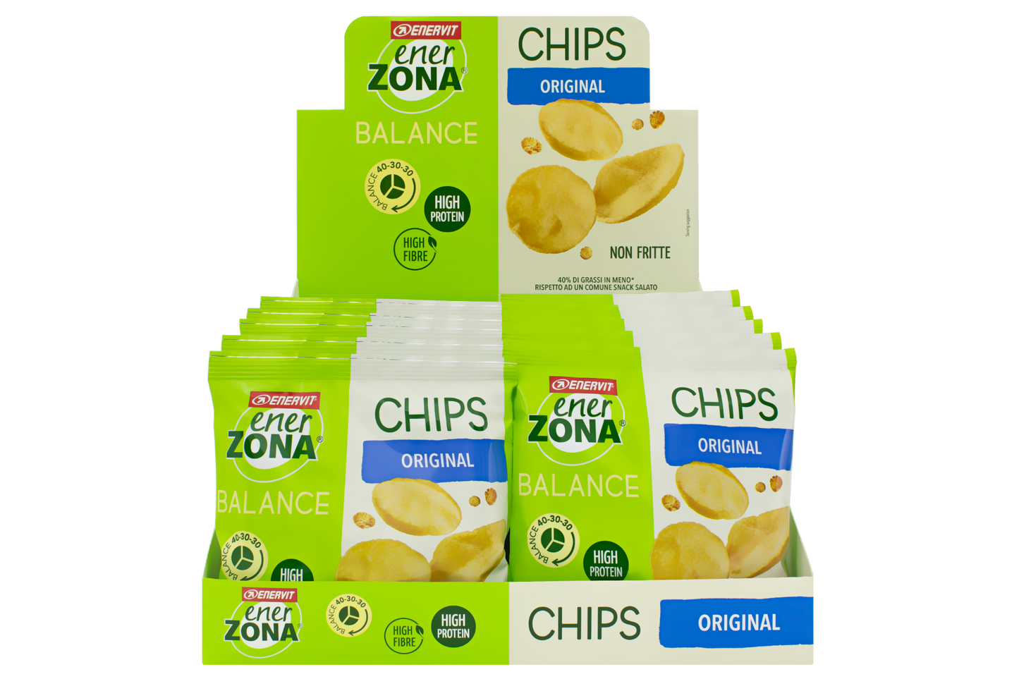 Enerzona Chips Classic 14 Sacchetti Da 23g