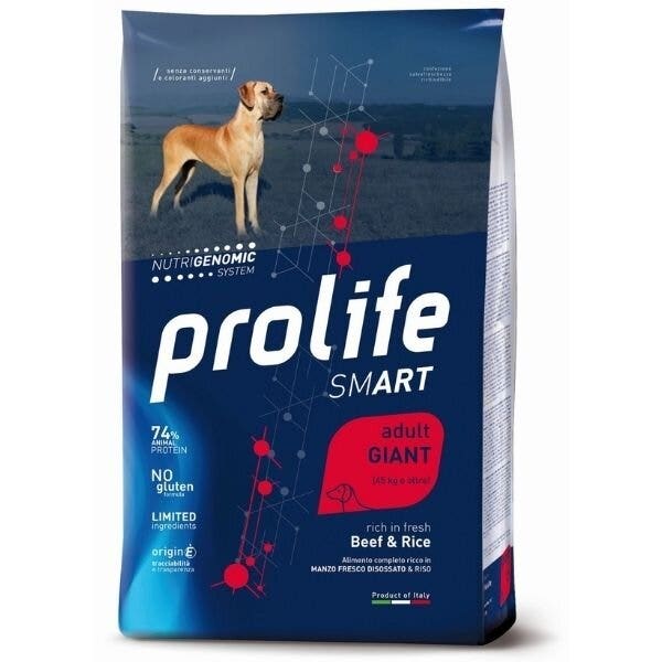 Prolife Dog Smart Adult Giant Beef & Rice 12Kg