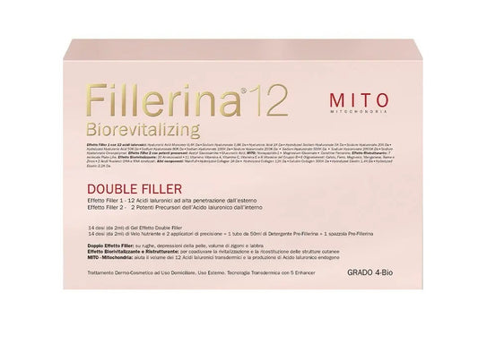 Fillerina 12 Biorevitalizing Double Filler Mito Grado 4 Trattamento Intensivo 30ml+30ml +50ml