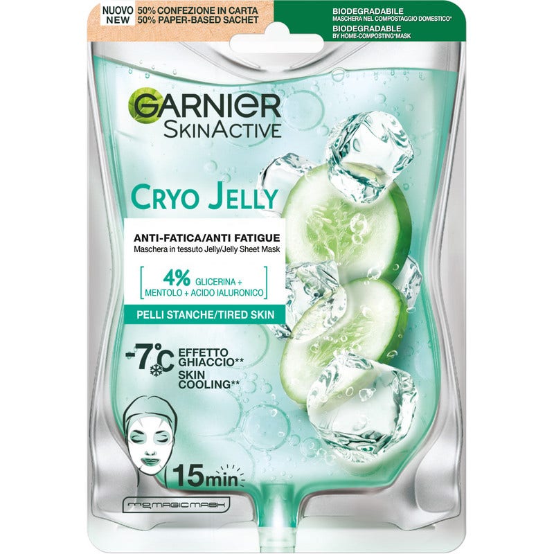 Garnier SkinActive Cryo Jelly Anti-Fatica Maschera Viso In Tessuto