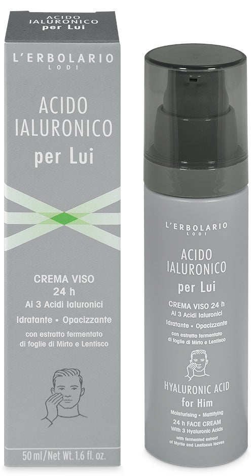 L'Erbolario Crema Viso Acido Ialuronico Per Lui 50ml