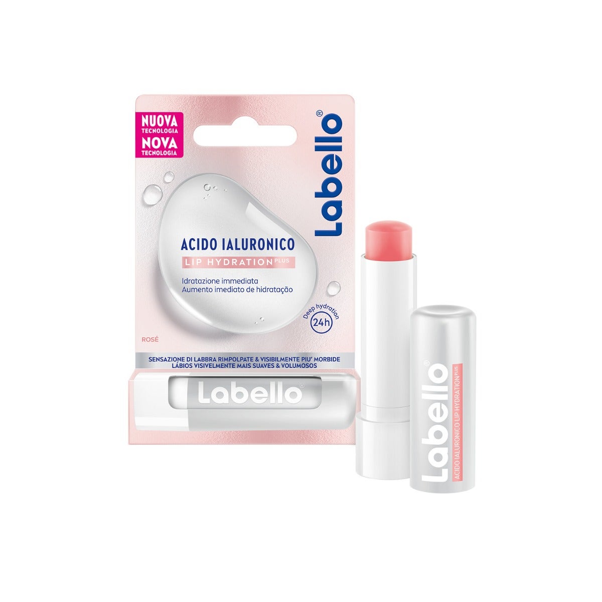 Labello Lip Balm Acido Ialuronico Plus Rosé 1 Pezzo