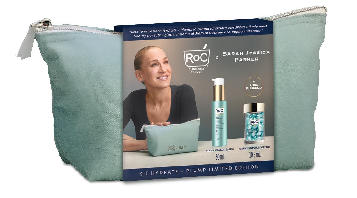 Roc Kit Hydrate + Plump Siero Viso 30 Capsule +Idratante Viso 50ml SPF30