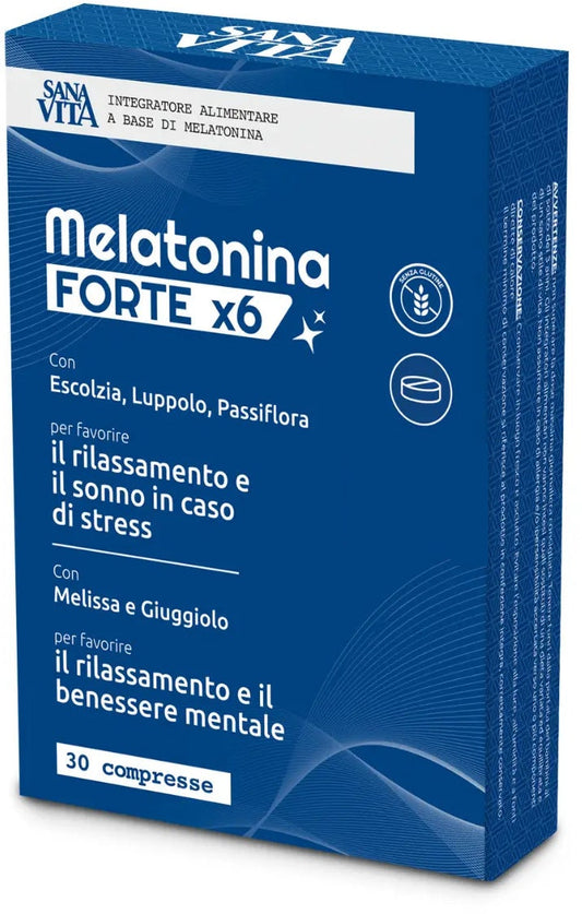 Sanavita Melatonina Forte X6 30 Compresse