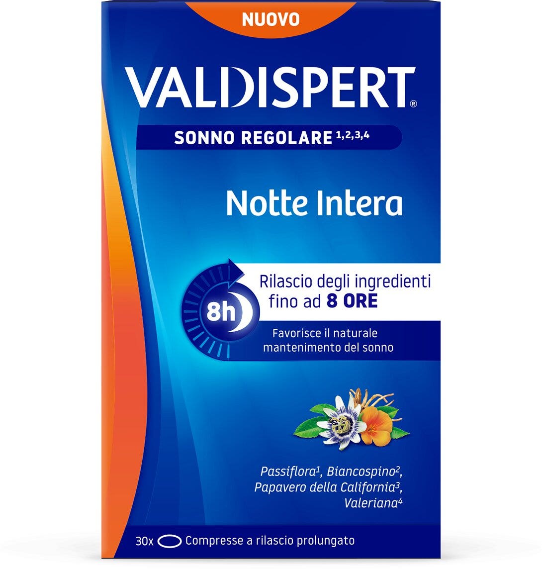 Valdispert Notte Intera 30 Compresse a Lento Rilascio