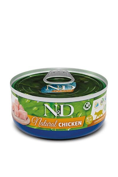 Farmina N&D Natural Chicken Cibo Umido Gatti Adulti Lattina 140g