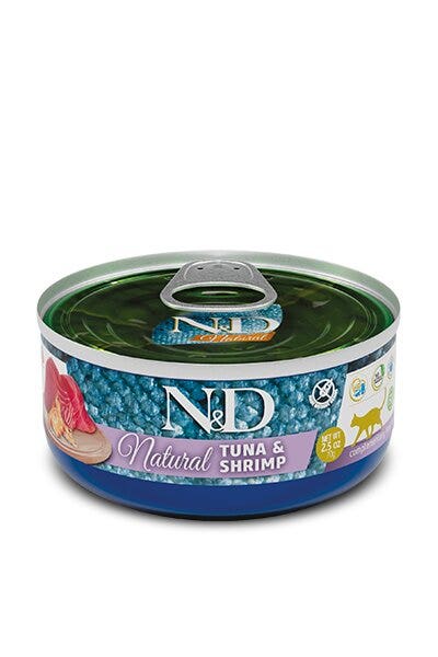 N&D Cat Natural Tuna & Shrimp 140g