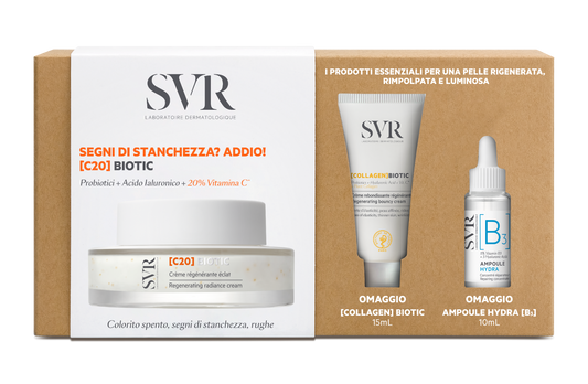 Svr Set C20 Biotic Crema Viso 50ml + Collagen Biotic Crema Viso 15ml  + Siero Ampoule Hydra 10ml