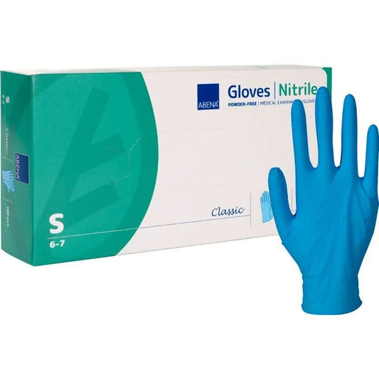 Abena Guanto Nitrile Senza Polvere Blu Taglia S 100 Pezzi