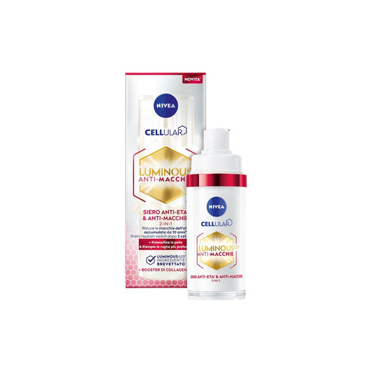 Nivea Cellular Luminous630 Siero Viso Anti-Età Anti-Macchie 30ml