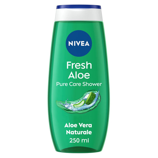 Nivea Gel Doccia Fresh Aloe Bagnoschiuma in Gel Rinfrescante Con Aloe Vera Vitamina C & E 250ml