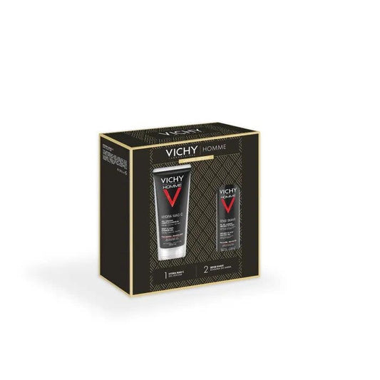 Vichy Cofanetto Regalo Natale Uomo Hydra Mag C Gel Doccia 200ml + Sensi Shave Schiuma da Barba 20ml