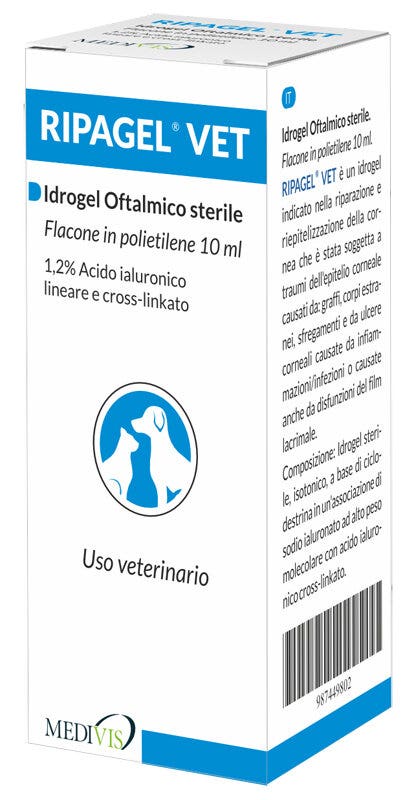 Ripagel Vet Idrogel Oftalmico Sterile Uso Veterinario 10ml