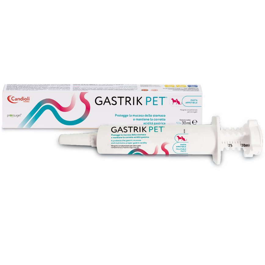 Candioli Gastrik Pet Pasta Mangime Complementare Per Cani/Gatti 30ml Siringa Dosatrice