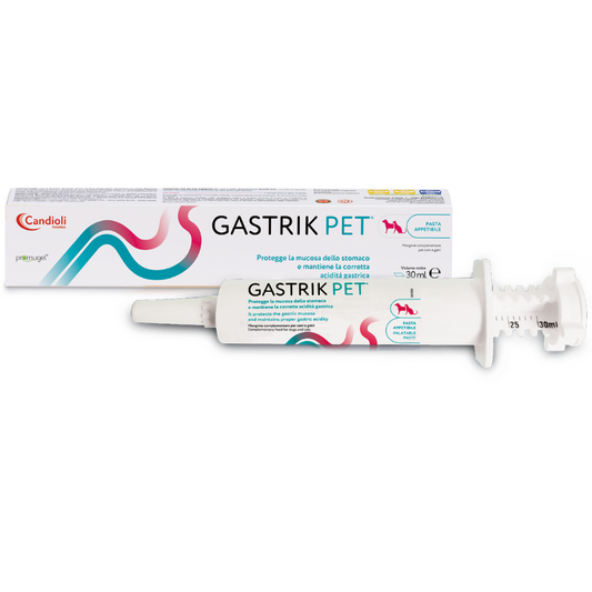 Candioli Gastrik Pet Pasta Mangime Complementare Per Cani/Gatti 30ml Siringa Dosatrice