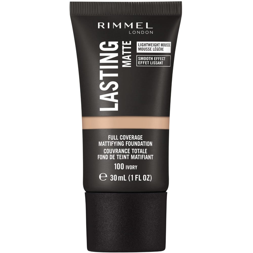 Rimmel Fondotinta Lasting Matte 100 Ivory 30ml