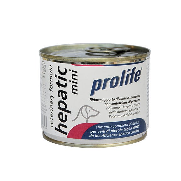 Prolife Veterinary Hepatic Mini Cibo Umido Per Cani Taglia Piccola Lattina 200g