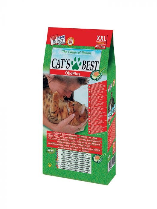 Cat's Best Original Okoplus Lettiera Vegetale Agglomerante E Incapsulante Odori Per Gatti 40L