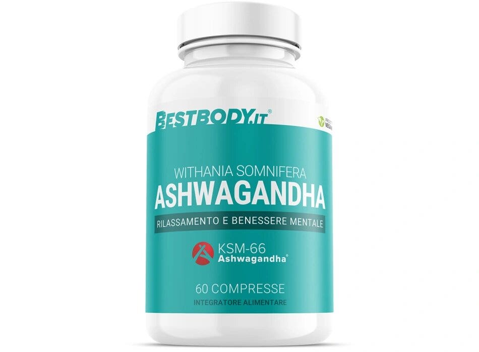 BestBody Ashwagandha KSM-66® 300mg Per Stress Ed Ansia 60 Compresse