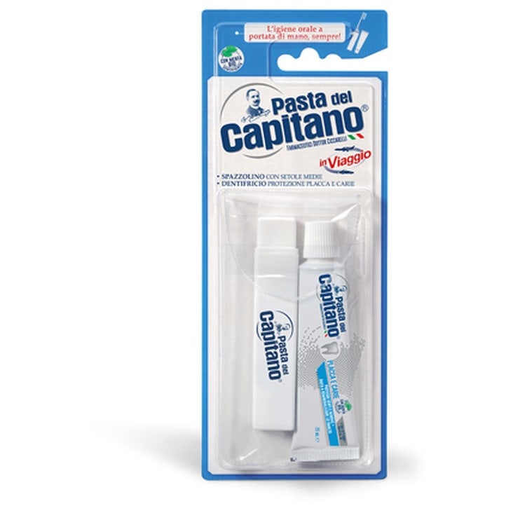 Pasta Capitano Spazzolino + Dentifricio 25ml Kit Viaggio