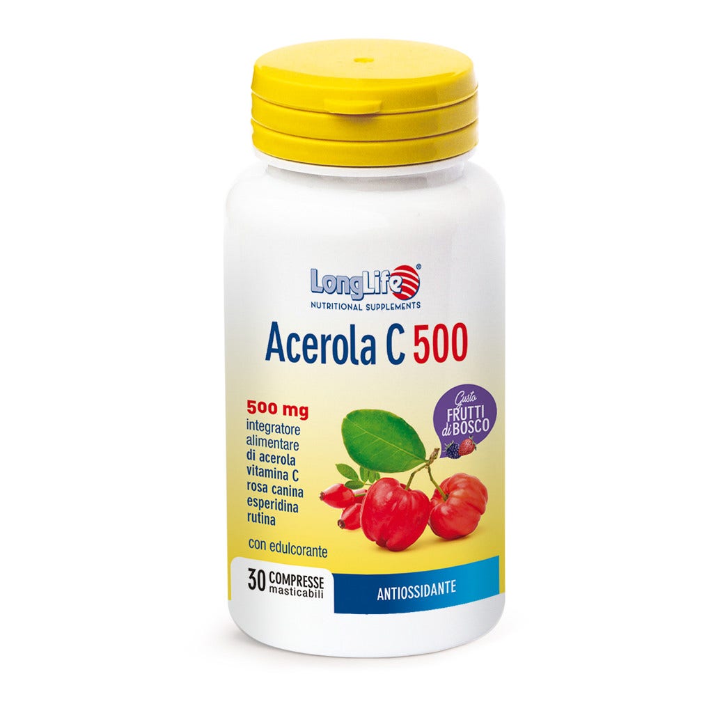 Longlife Acerola C 500 Frutti di Bosco 30 Compresse