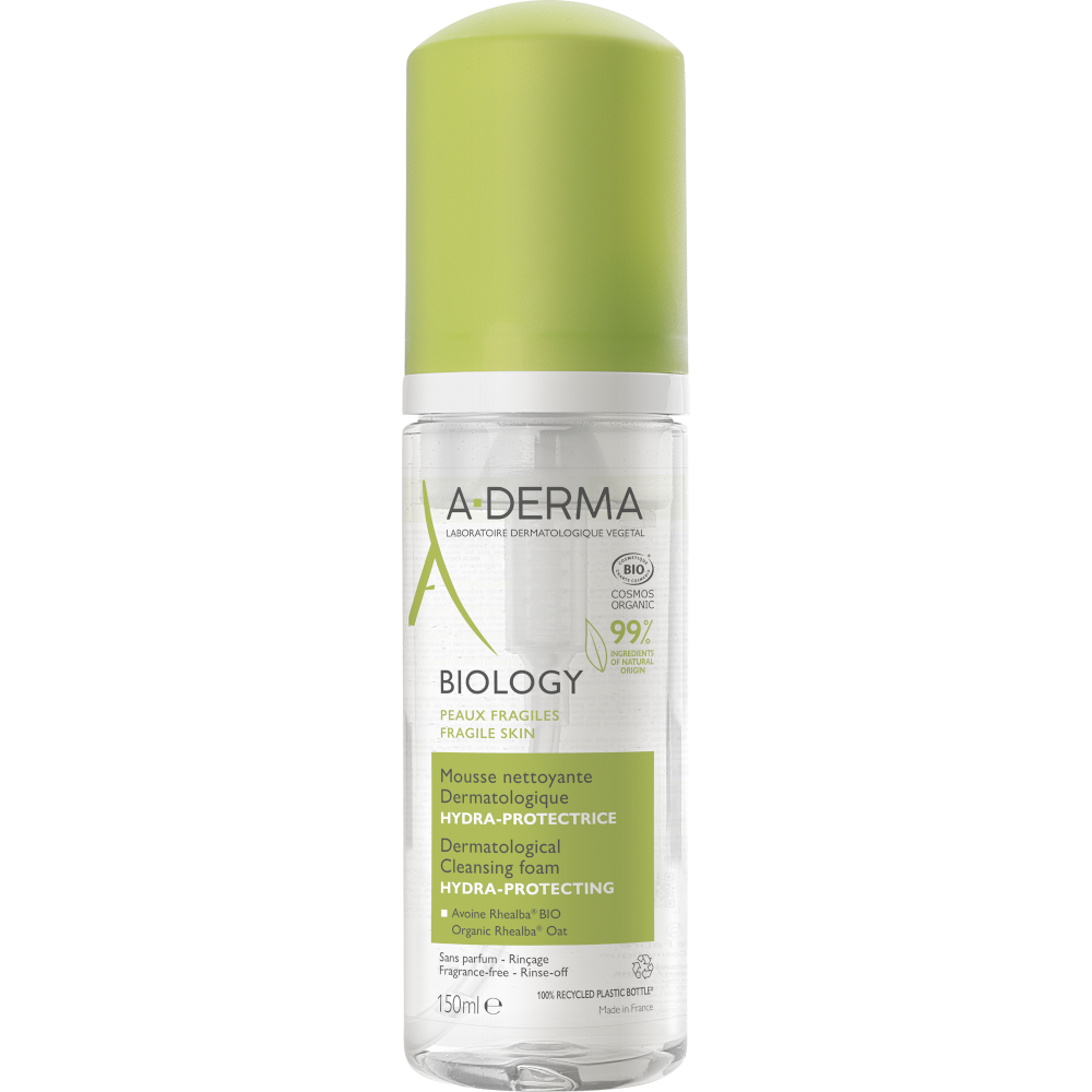 A-Derma Biology Mousse Detergente Dermatologica Idra-protettiva 150ml