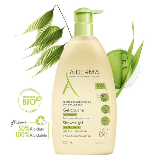 A-Derma Les Indispensables Gel Doccia Sugras 750ml