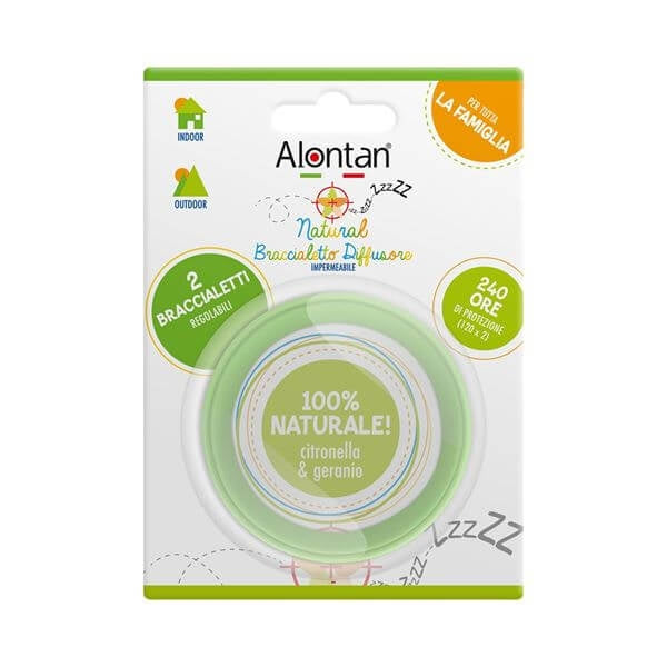 Alontan Natural Braccialetto Diffusore Antizanzare