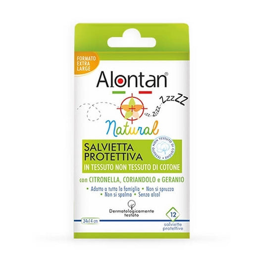 Alontan Natural Salviette Antizanzare 12 pezzi