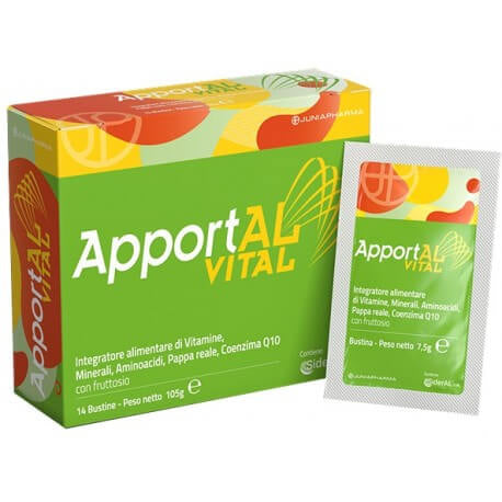 Apportal Vital  Integratore di Vitamine, Minerali e Amminoacidi 14 bustine