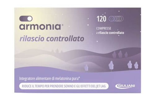 Armonia Rilascio Controllato Integratore di Melatonina 1mg 120 compresse