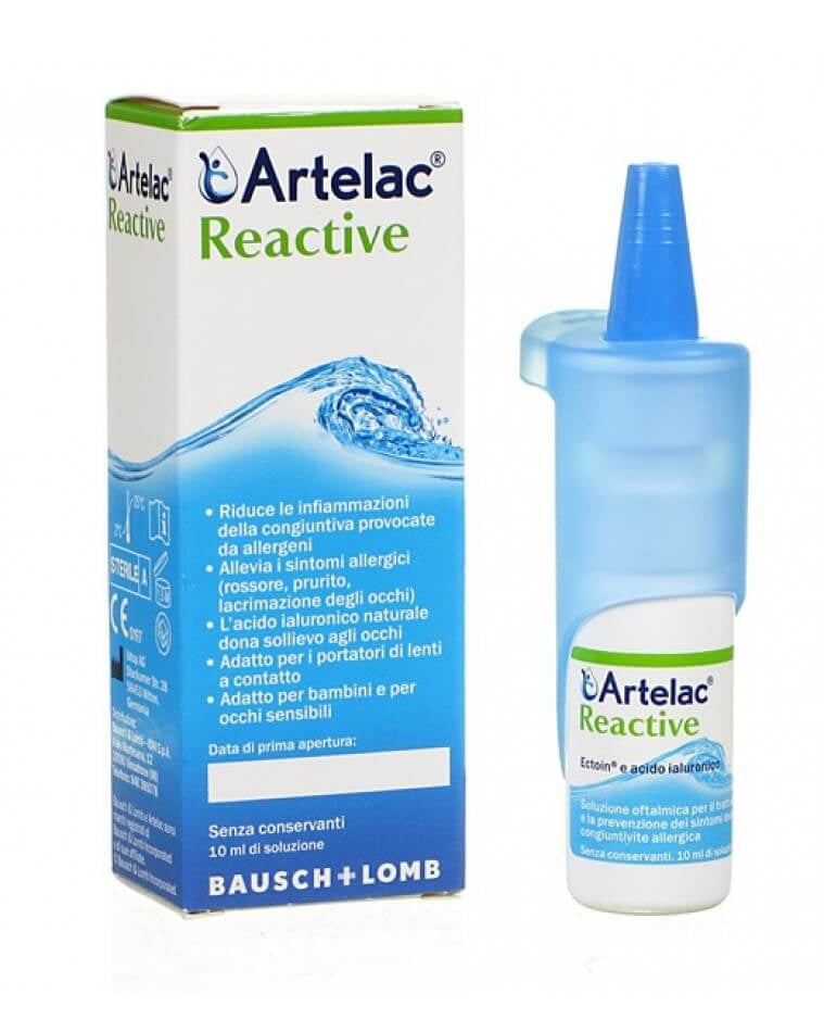 Artelac Reactive Soluzione Oftalmica Senza Conservanti Flacone 10ml