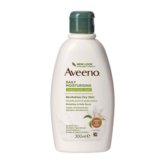 Aveeno Daily Moisturising Bagno Doccia allo Yogurt con Avena e Yogurt Greco 300ml