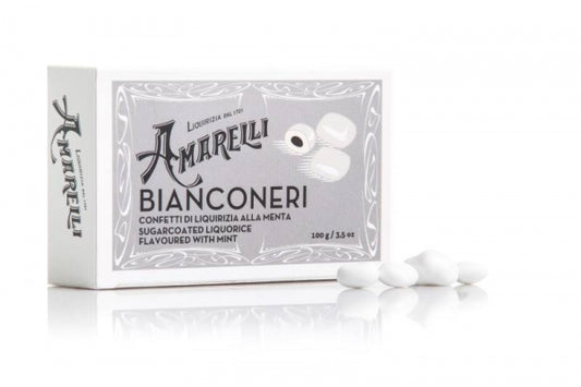 Amarelli Bianconeri Confetti di Liquirizia alla Menta 100gr.