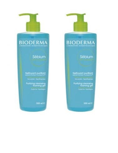 Bioderma Sebium Gel Moussant Bipack 500ml+500ml