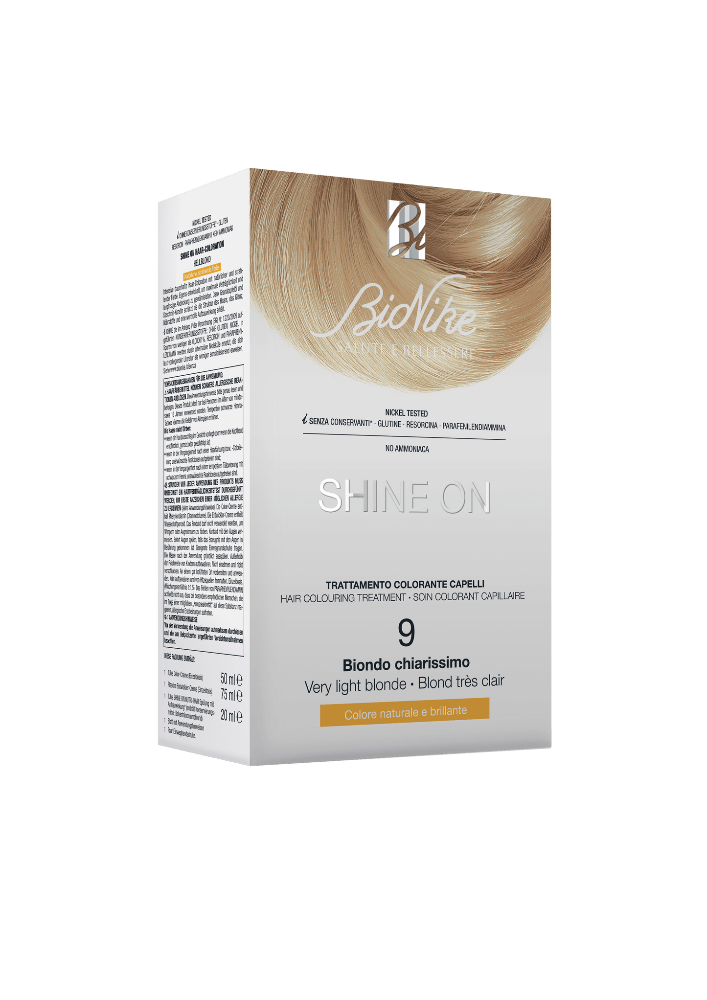 Bionike Shine On Trattamento Colorante Capelli 9 Biondo Chiarissimo