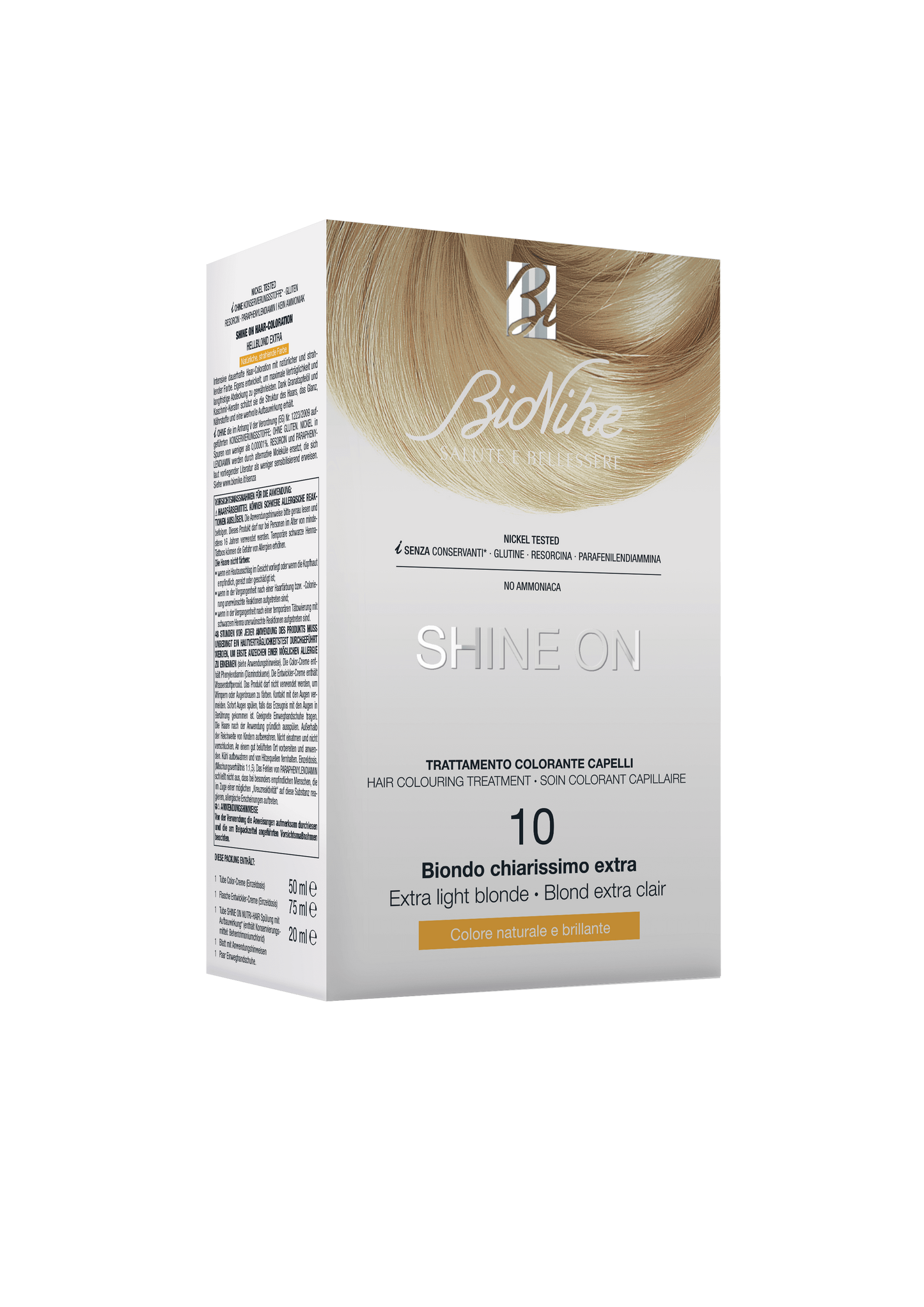 Bionike Shine On Trattamento Colorante Capelli 10 Biondo Chiarissimo Extra