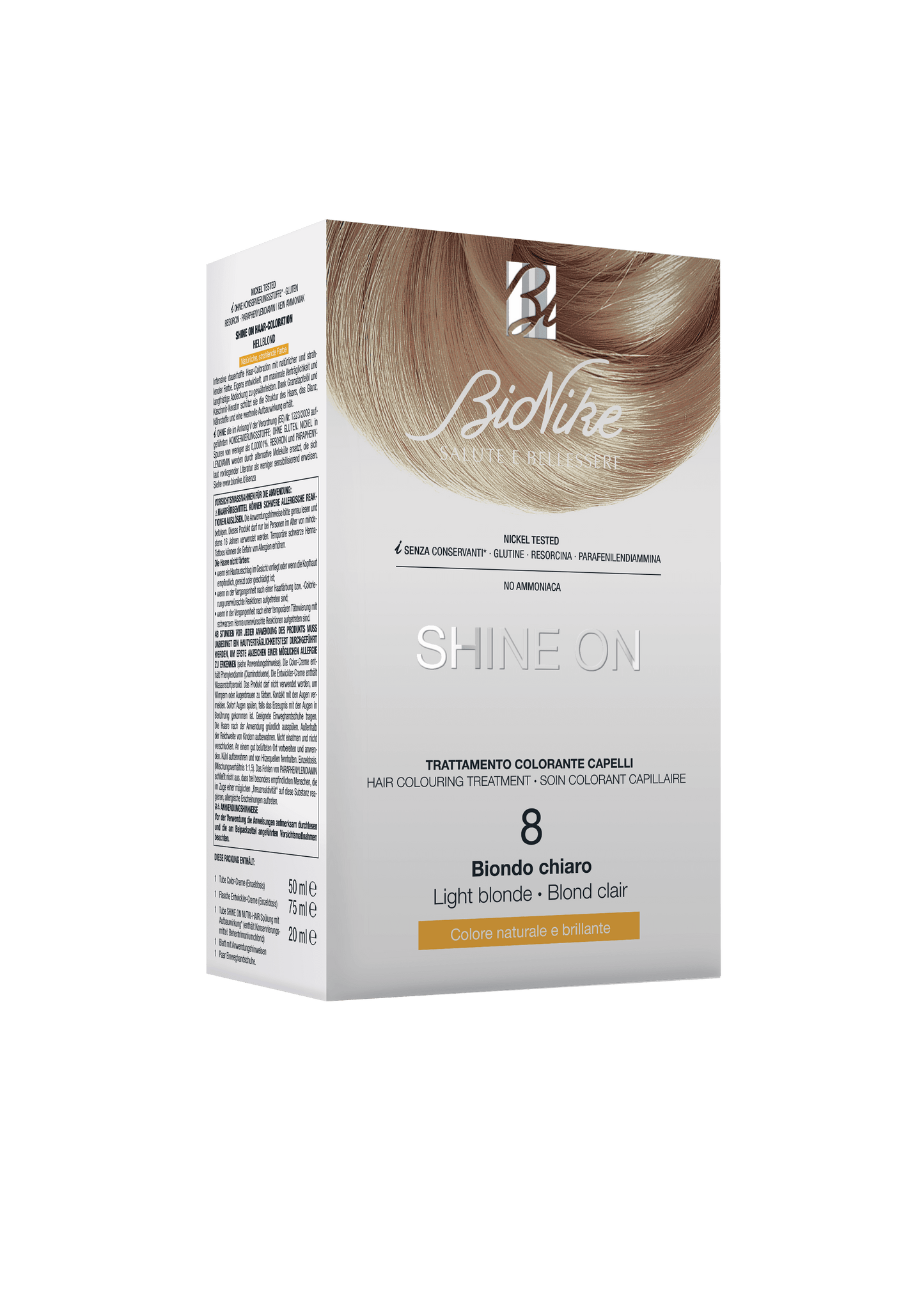 Bionike Shine On Trattamento Colorante Capelli  8 Biondo Chiaro