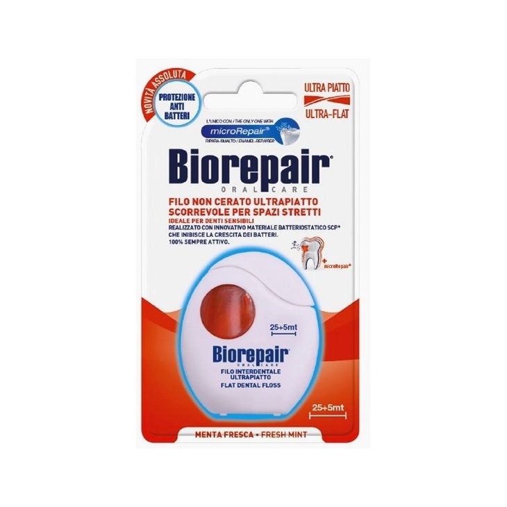 Biorepair Filo Interdentale Cerato Ultra-Piatto  1 Pezzo