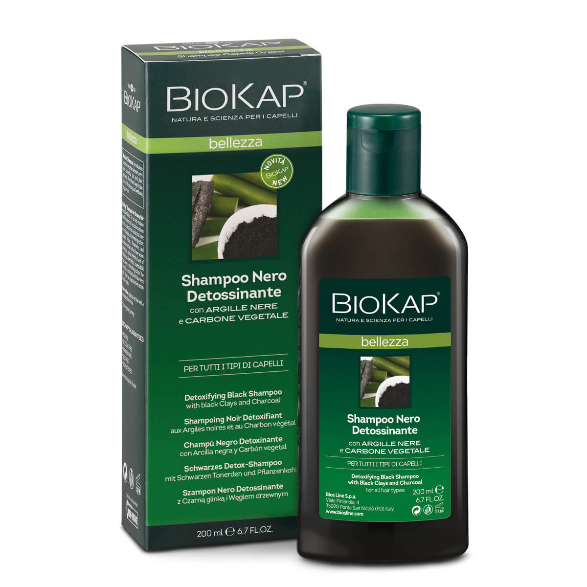 Bios Line BioKap Shampoo Nero Detossinante 200ml