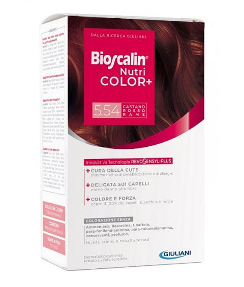 Bioscalin NutriColor Plus Colorazione Permanente 5.54 Castano Rosso Rame