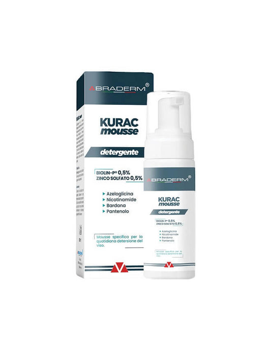 Braderm Kurac Mousse Detergente Viso 100ml