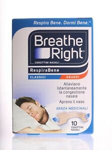 Breathe Right Cerottini Nasali Classici Grandi 10 pezzi