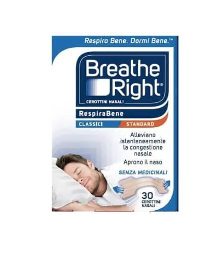 Breathe Right Cerottini Nasali Classici 30 pezzi