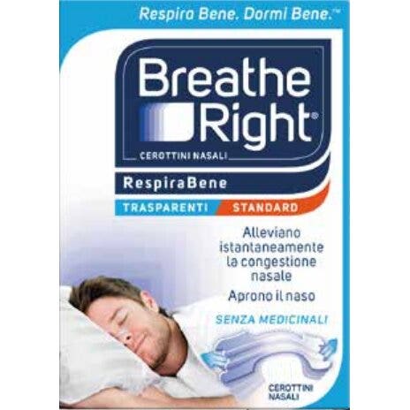 Breathe Right Cerotti Nasali Trasparenti 10 Pezzi